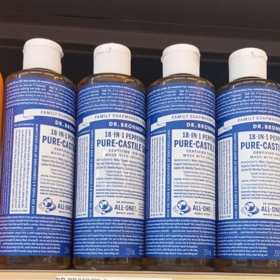 Dr. Bronner's Pure-Castile Liquid Soap Peppermint 237 ml /botol