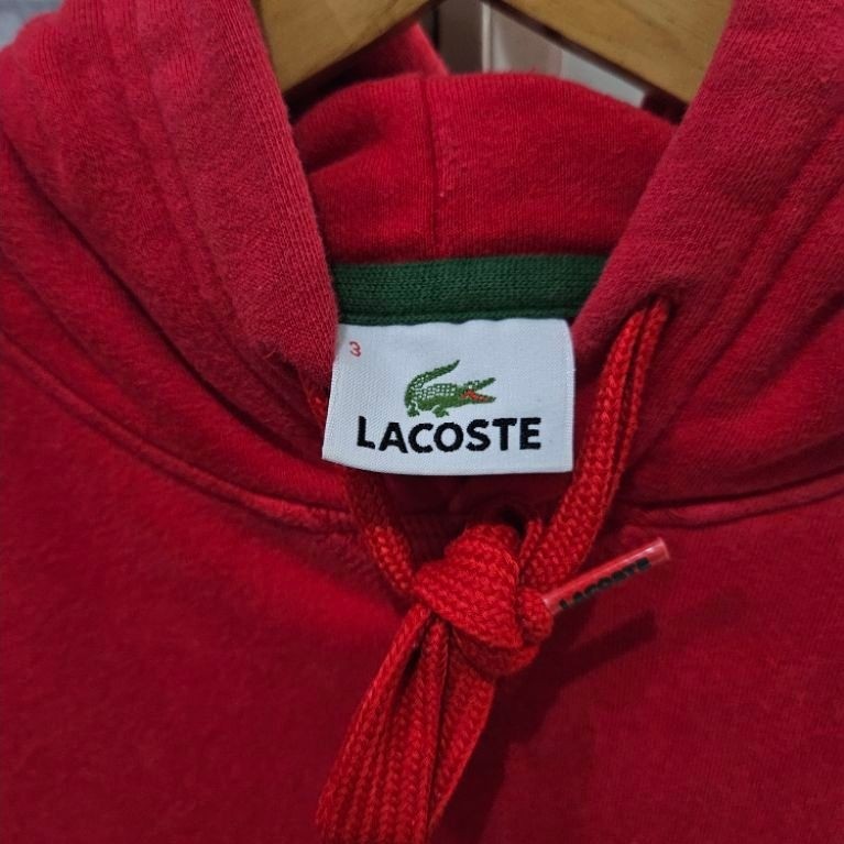 hoodie lacoste second preloved big logo