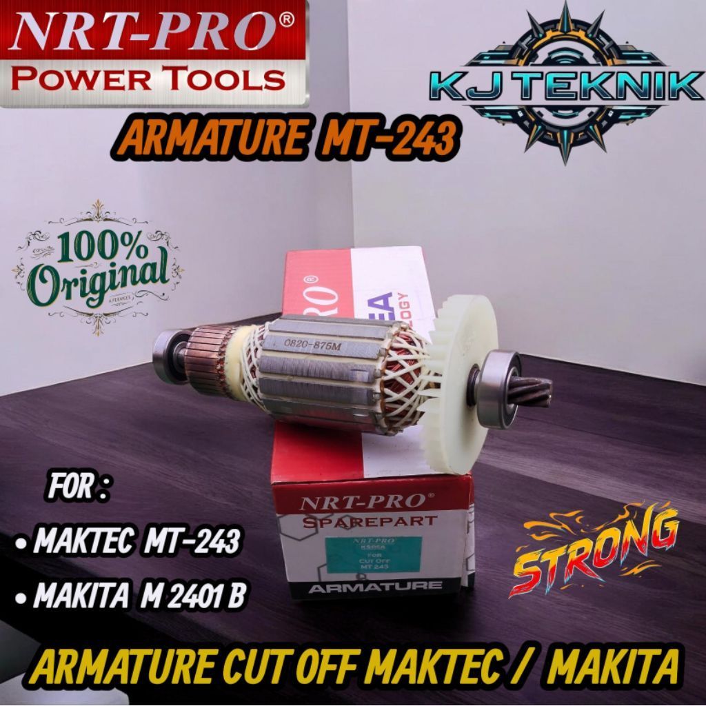 NRT-PRO Armature Cut off Maktec 14 inch/ Armatur Angker Dinamo Mesin Cutting wheel Maktec MT243 /Arm