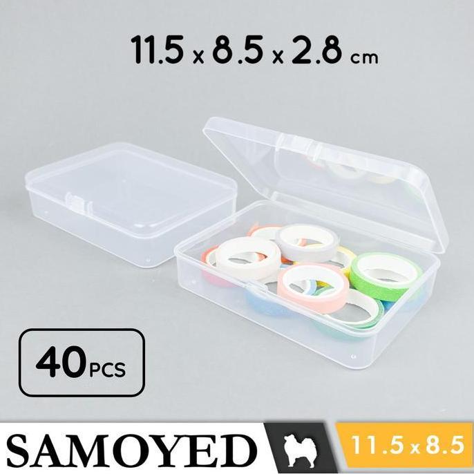 Tempat / Kotak Plastik PP Penyimpanan Kecil Serba Guna / Plastic Storage Box 11.5 x 8.5 x 2.8 / 11,5