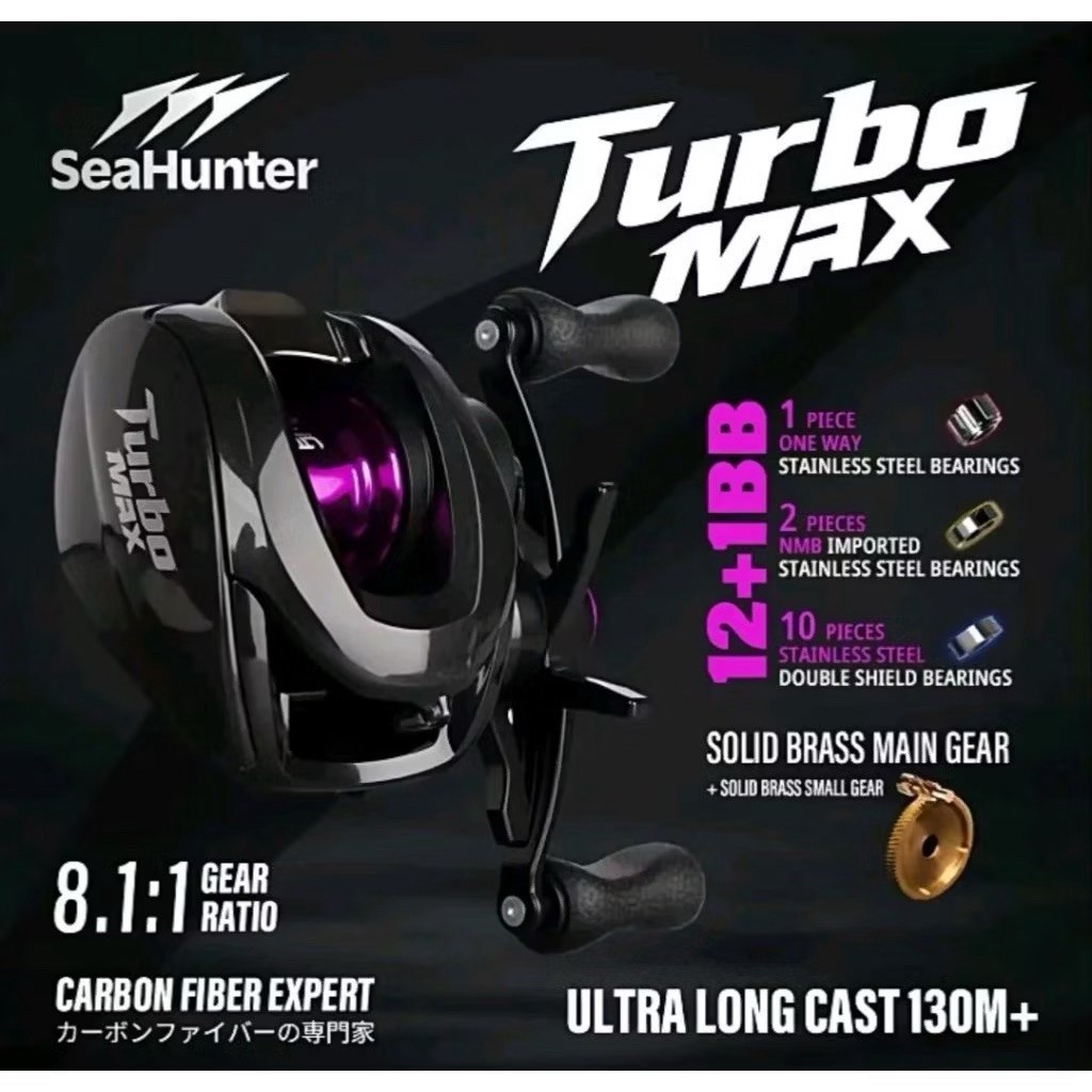 REEL BC SEAHUNTER TURBO MAX RASIO 8.1:1 HANDEL KIRI