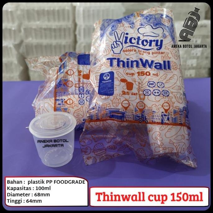 (Good) cup 150ml victory / cup sauce 150ml / tempat puding 150ml