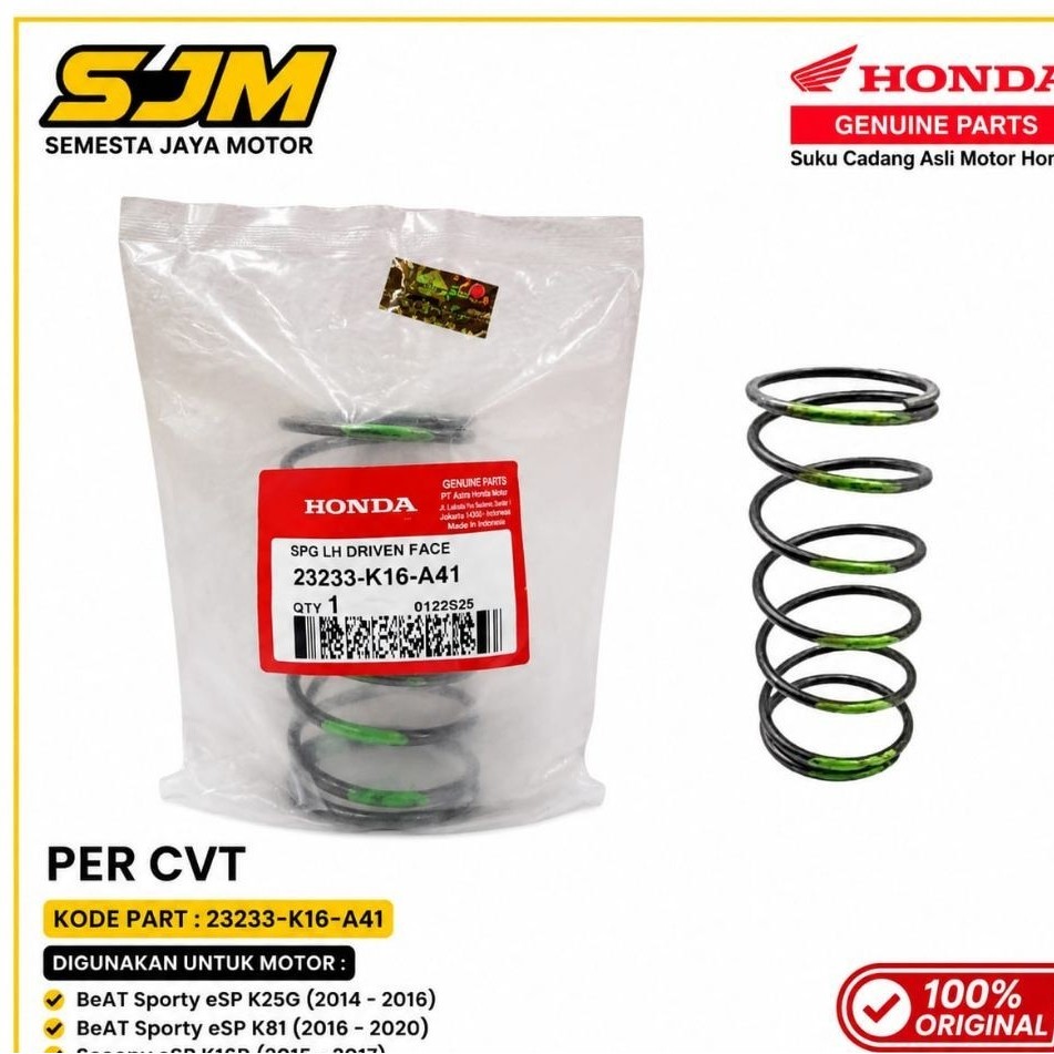 23233-K16-A41 Per CVT Beat esp K25, Beat esp K81, Scoopy esp Original ORI