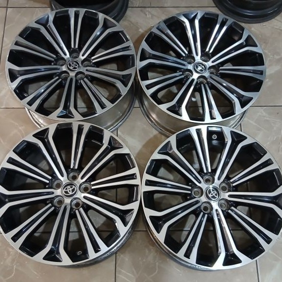 Velg seken mobil oem copotan altis ring 17 lebar 7 baut 5x100 velg only