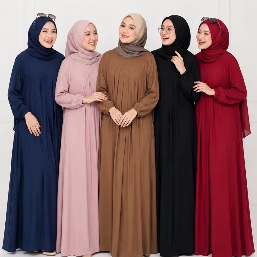 Gamis POLOSAN by cierra.id bahan katun twil adem