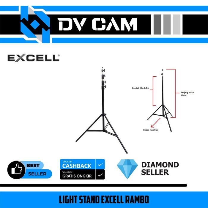 Light Stand Excell Rambo - Excell Light Stand Rambo - Tiang Lampu