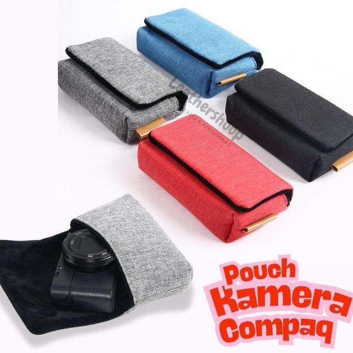 Pouch Linen Sarung Kamera Digital Pocket RX100II RX100III ZV-1F ZV-1M2 HX99 WX500 SX740 SX740HS SX73