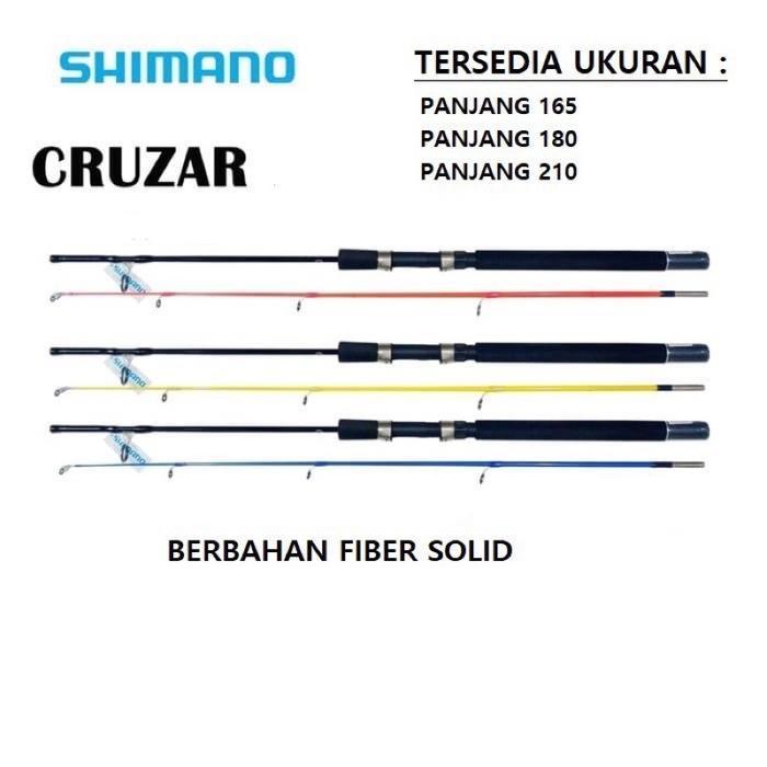 Joran Pancing Fiber Solid Shimano Cruzar BX-SG 165cm dan 180cm - 165cm