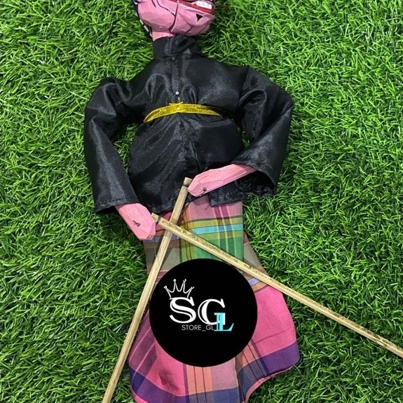 Merchendaisestar Mainan Wayang Golek Cepot Dewala Gareng Ukuran +40Cm, Wayang Golek Cepot Dewala