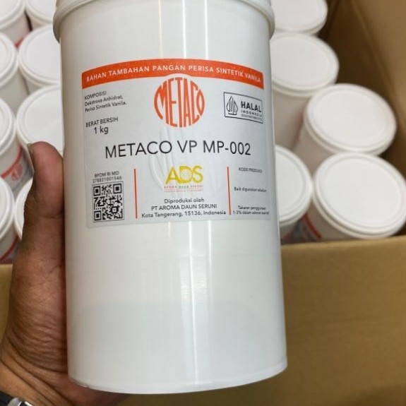Vanili METACO bubuk kuning Original (1kg) , Expired Panjang / Masih Lama