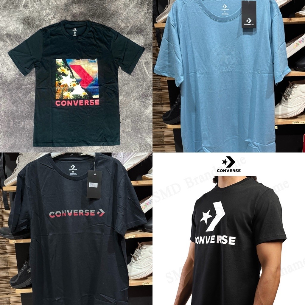 Kaos Converse Pria black Original