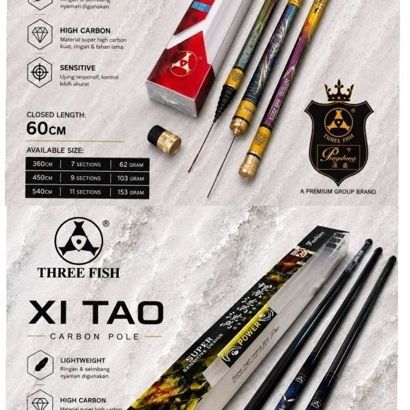 JORAN TEGEK RINGAN KAKU THREEFISH XI YING - XITAO 360 450 540