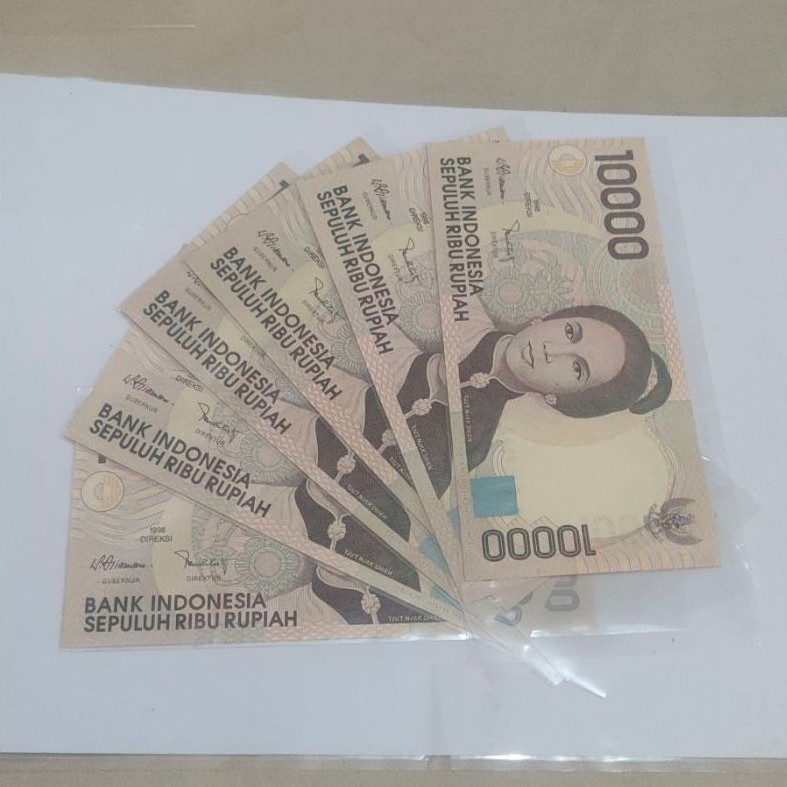 uang 10000 cut nyak dien UNC/gress