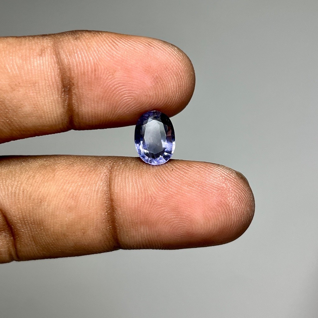 Natural Iolite Batu Blue Iolite Safir air bukan blue safir sapphire Dim 10x7.5x5