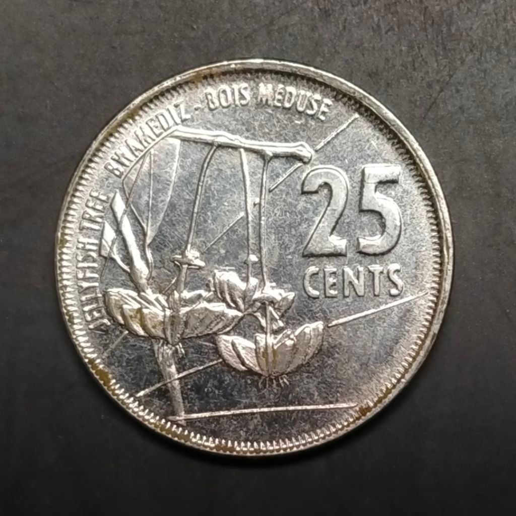 Koin Seychelles 25 Cent Pohon Jamur 2016 Koleksi