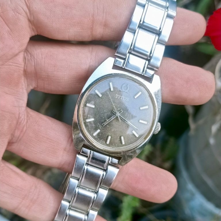 Jam Tangan Pria Titus Vintage Manual Winding Original