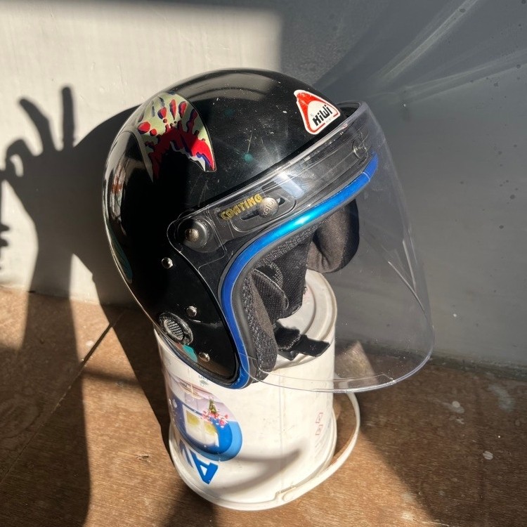 helm kiwi jadul custom