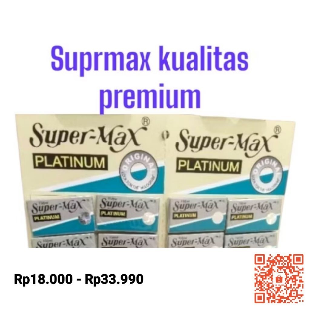 SILET SUPERMAX  BARBERSHOP 50 pcs silet