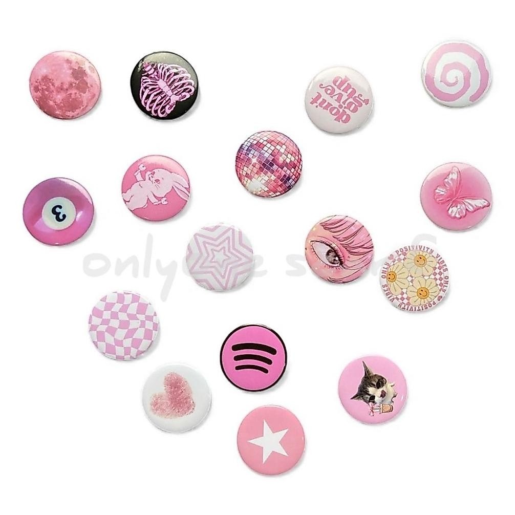 original pin button pin bros y2k pink aesthetic 44mm by onlyone scarf