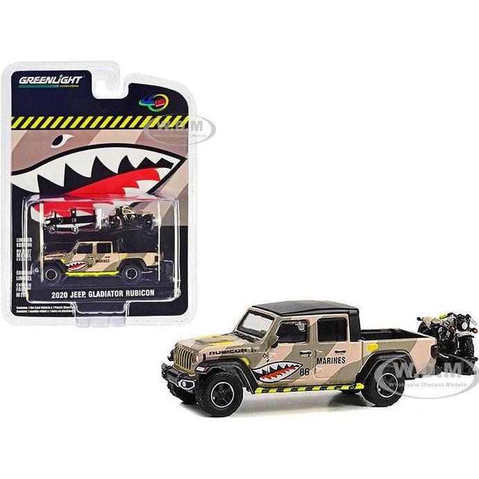 51525 Greenlight 2020 Jeep Gladiator Rubicon Pickup Truck Desert