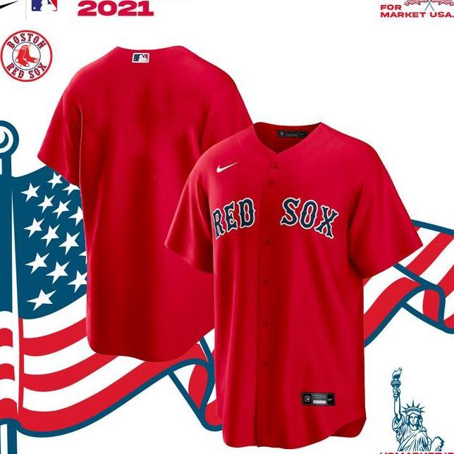 Kaos Jersey Baseball Mlb Boston Red Sox Men Jersey
