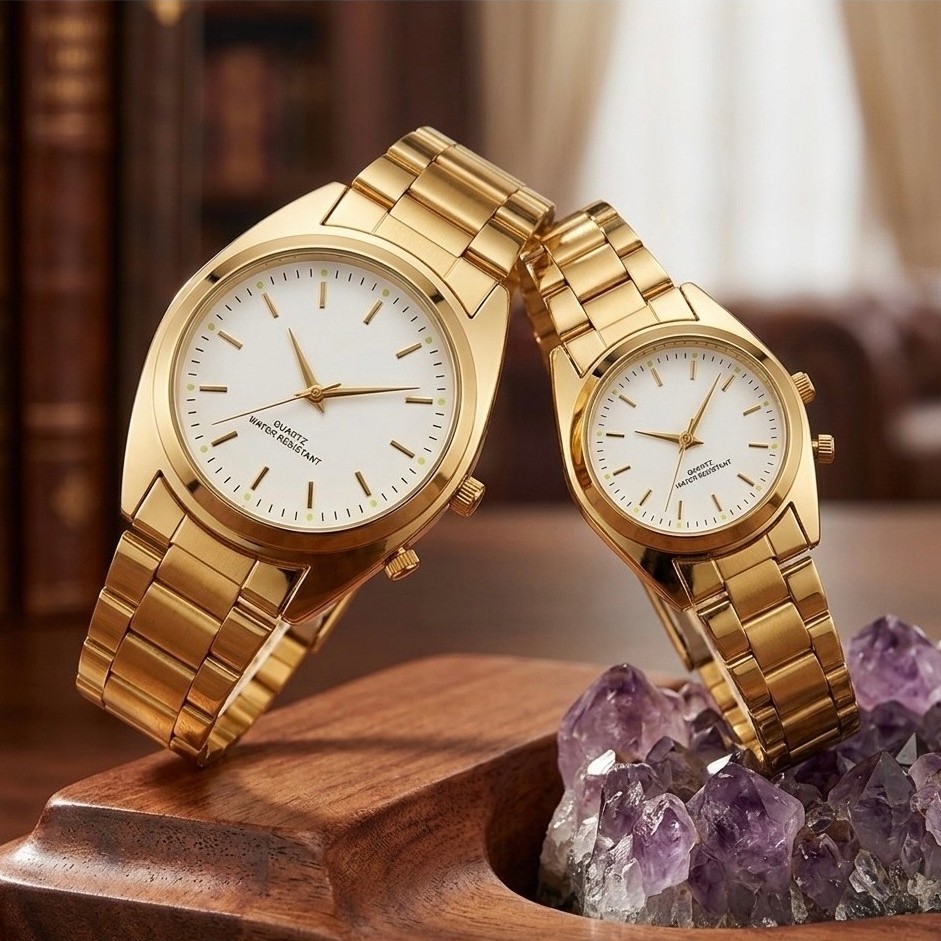 PA JAM TANGAN COUPLE MURAH 5 RANTAI PREMIUM GROSIR ARLOJI SK002