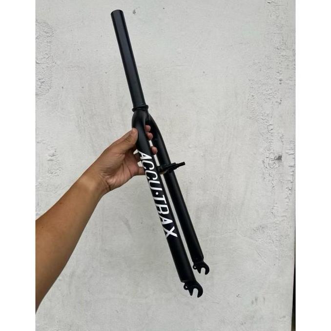 Fork 26 Mtb Rigid Oversize 28.6 Threadless Threaded Cromoly Hitam Garpu Sepeda Vintage Nos Lurus
