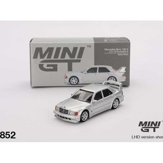 MiniGT 852 - Mercedes-Benz 190E 2.5-16 Evolution II Astral Silver -