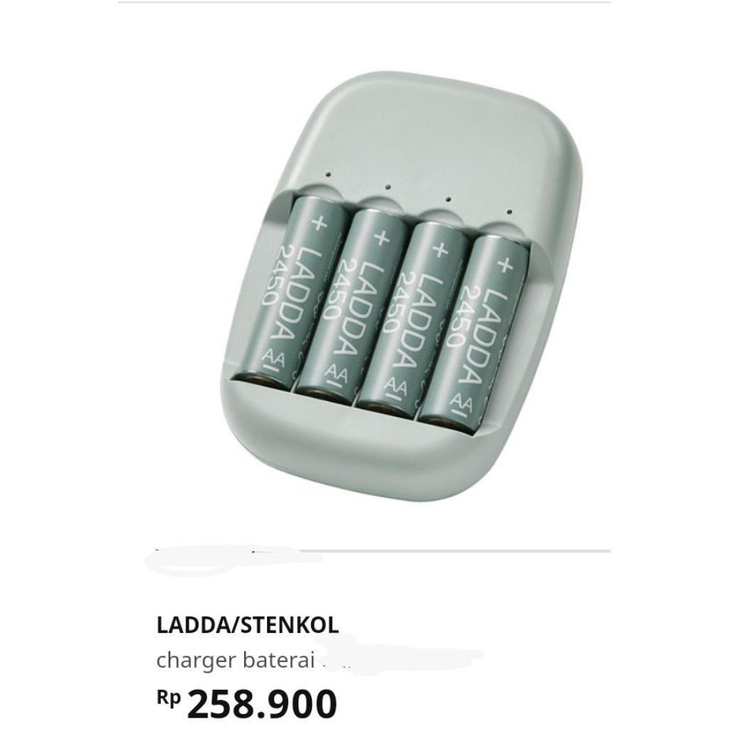 IKEA STENKOL LADDA CHARGER BATERAI  PROMO Sept