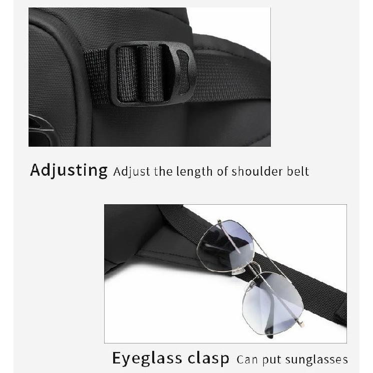 ORIGINAL OZUKO WAISTBAG #9655 - TAS PINGGANG PRIA