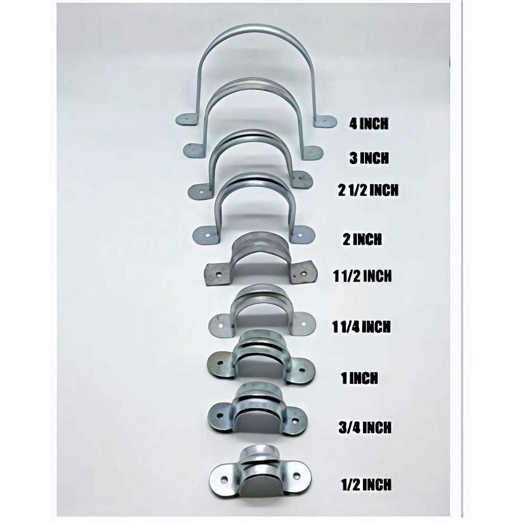 Klem Omega, klem pipa Galvanis 1/2"-3" bahan Galvanis