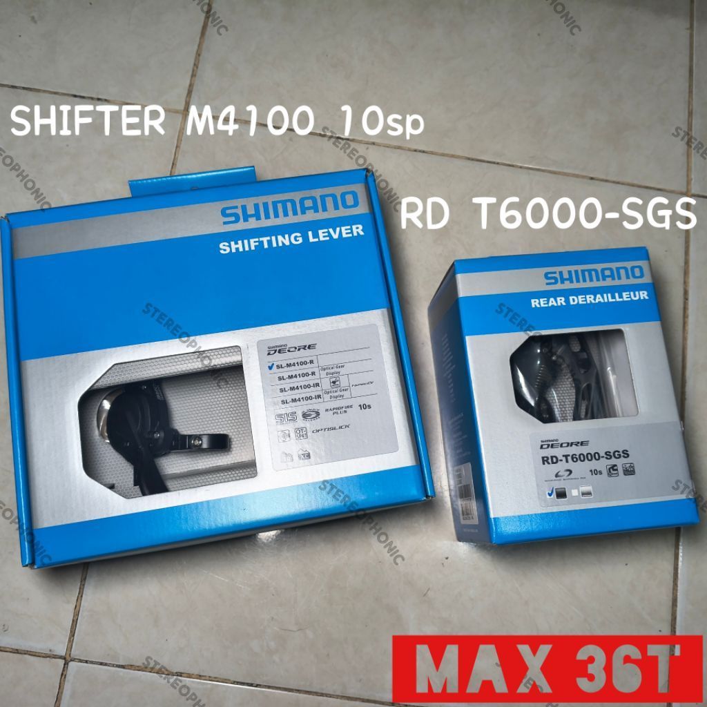BNIB SHIMANO mini Groupset DEORE 10speed Shifter M4100 10sp RD T6000-SGS Long Cage Groupset DEORE mi