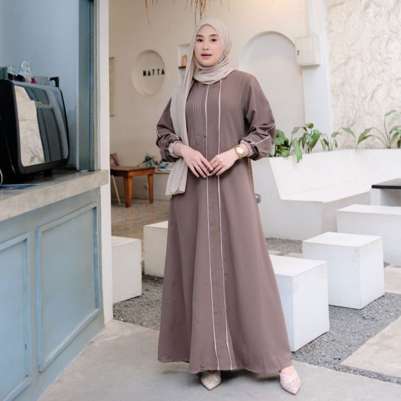 Handayani Fashion - Ellena Dress | Gamis Kekinian | Sabrina Anti Uv Muslim Wanita Mewah