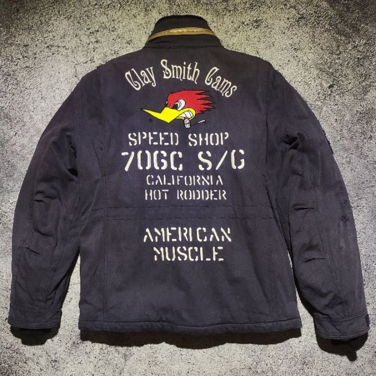 Jacket motor touring Clay Smith size L original bukan simpson yellowcorn nankai kushitani komine rst