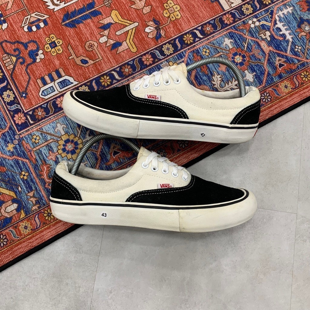 [Size 43] Vans Era Pro Skate True White Black Japan Edition Second Original Kondisi Mulus No Minus