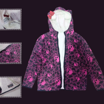Print Sherpa Jacket Preloved