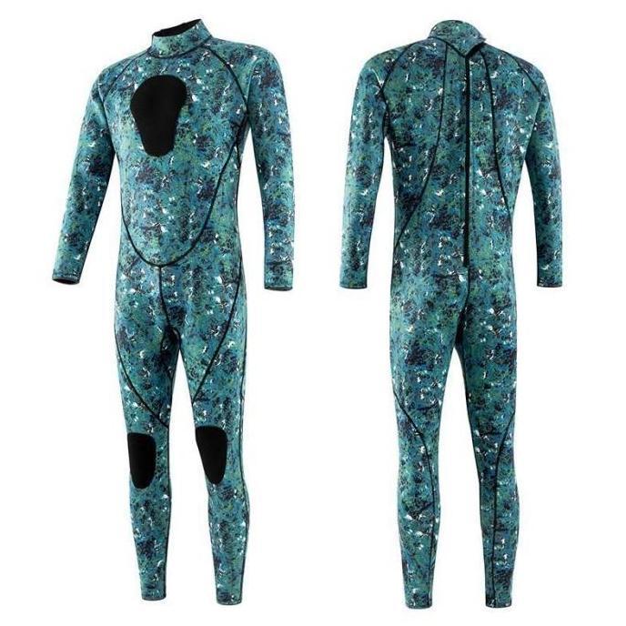 Wetsuit pria 3mm neoprene camoflauge for diving | wetsuit spearfishing