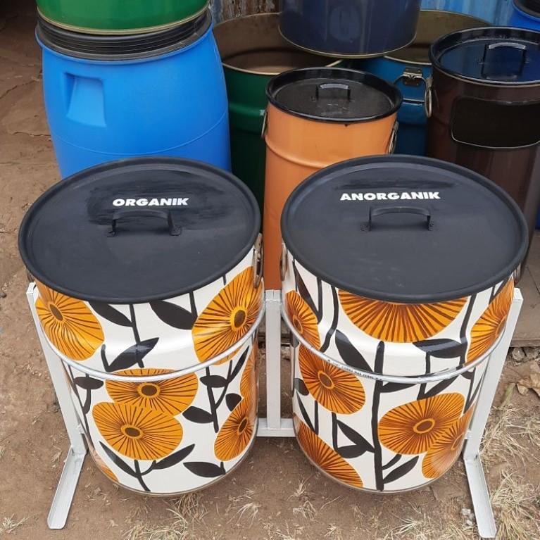 Tempat sampah 2 Pilah / Tong Sampah 2 Pilah  / Tempat Sampah Organik & Anorganik