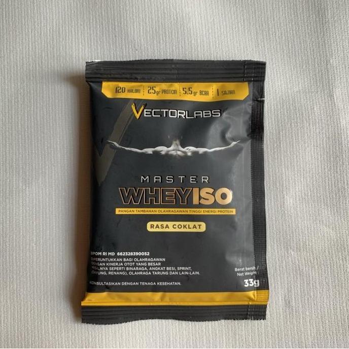 Vectorlabs master whey iso 1 sachet susu fitness protein isolate best