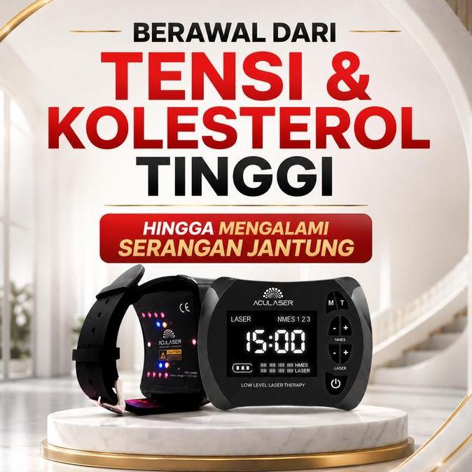 argowilliesa - aculaser ultimate 14 titik mata laser merah biru kuning - jam tangan kesehatan terapi