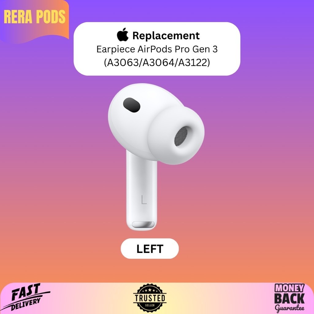 AirPods Pro Gen 3 (2025) sebelah kiri / left only earpiece original Apple resmi
