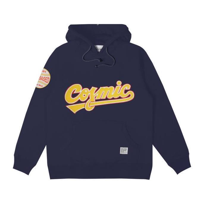 Keceabis- Cosmic Jaket Sweater Hoodie Pria Shein Navy Bordir Fit Fleece Panjang Tulisan Hitam Jumper