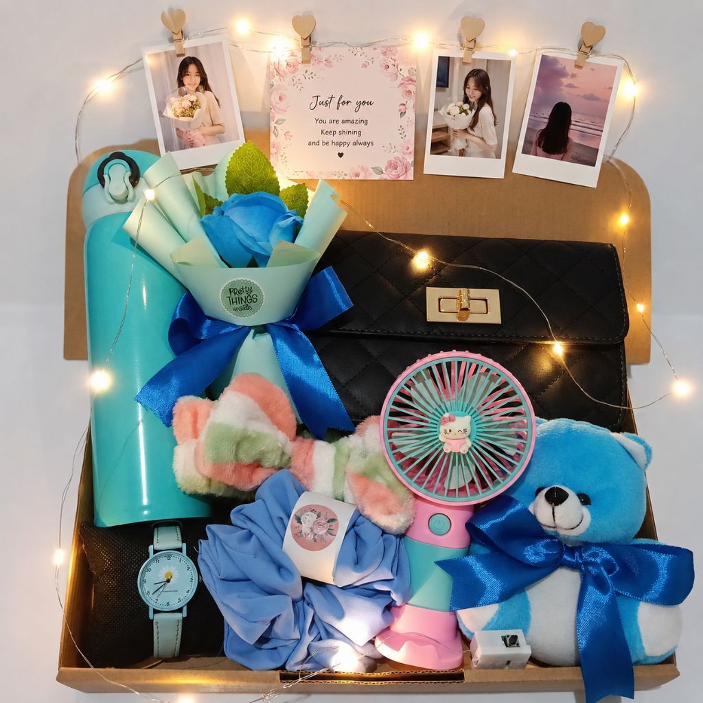 Kado cewek ultah hampers wanita tas buket wisuda