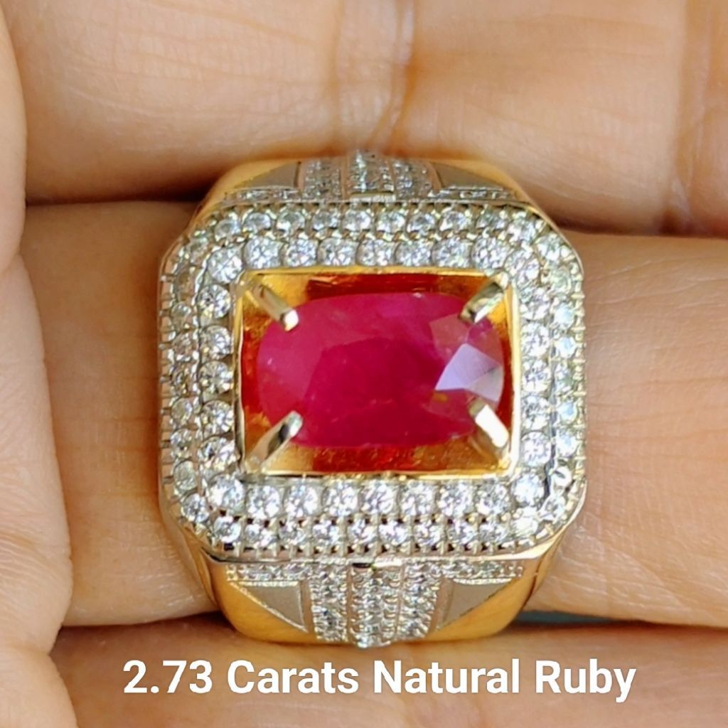 Natural Ruby 2.73 Carats Bermemo Heated Mrnawan