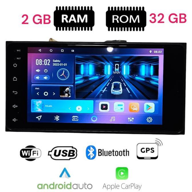 Head Unit Android 7 inch DHD untuk Sigra Calya Avanza Innova soket pnp