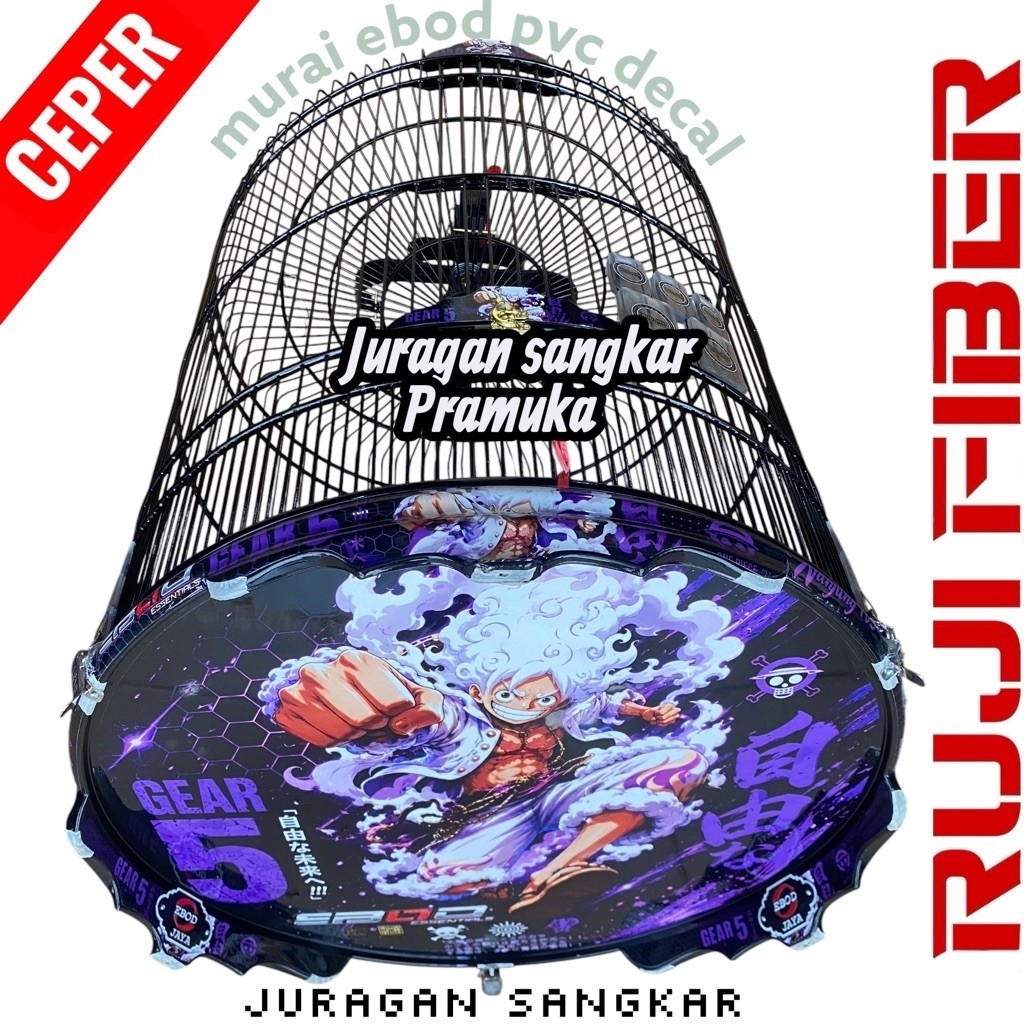 Sangkar kandang murai EBOD pvc ceper ruji fiber