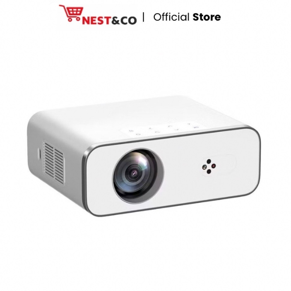 Klaz Proyektor AndroID 1080P Rd-886D - Putih Alat Proyeksi Projektor Infokus Lcd Projector Proyeksi 