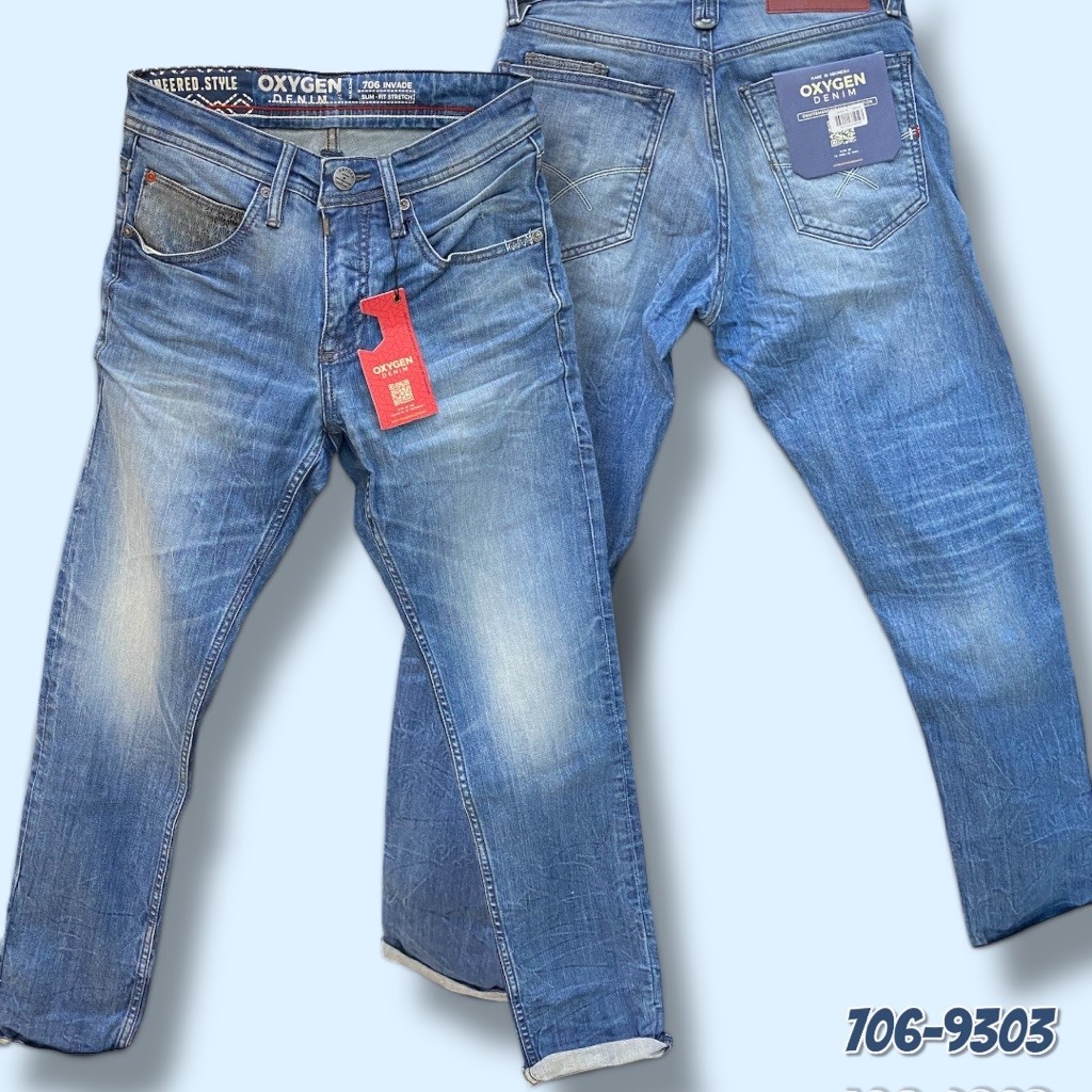 CELANA OXYGEN SLIMFIT,OXYGEN DENIM.| 706-9303