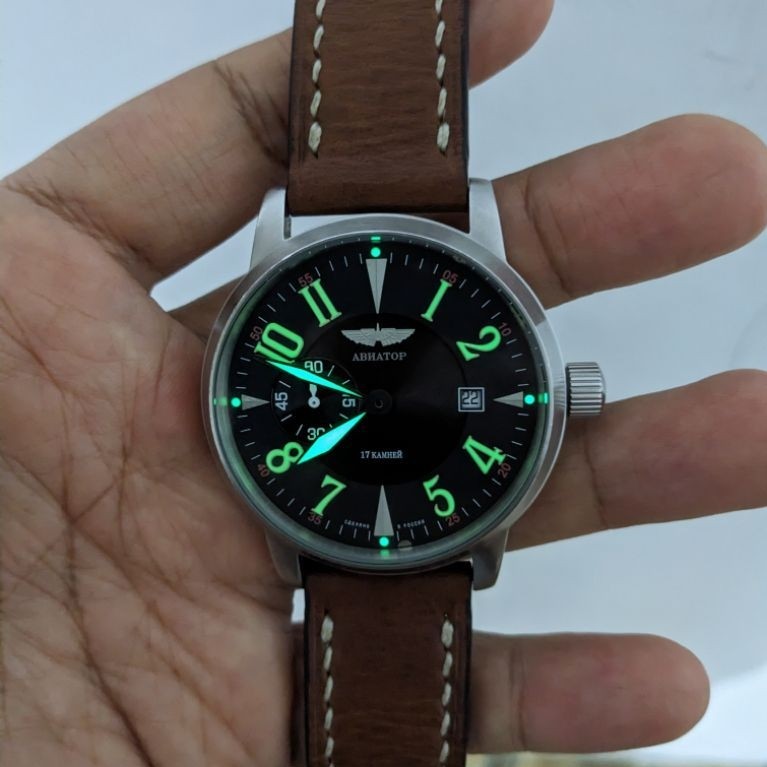 Jam tangan Poljot Aviator 3105 Rusia