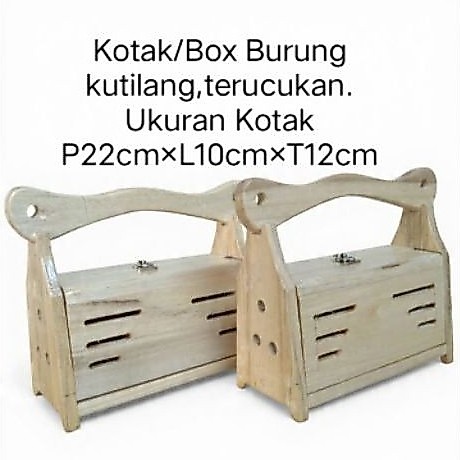 Kotak/Box Burung Kutilang Terucukan Kayu